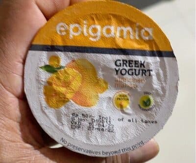 Epigamia Greek Yogurt, Mango 90 g