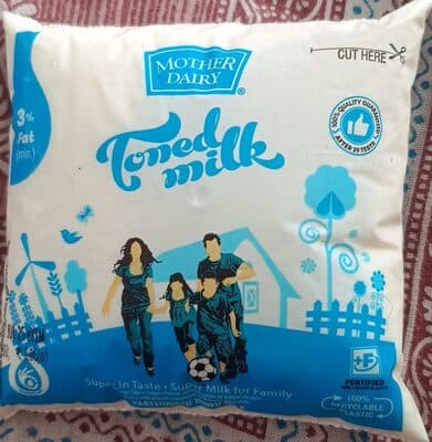 Mother Dairy Toned Milk 500 ml