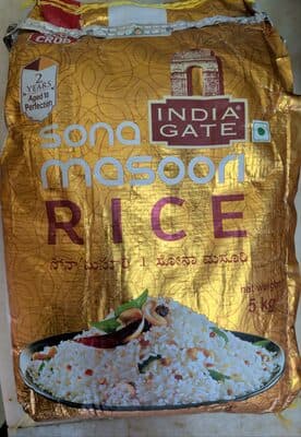 India Gate Sona Masoori Rice 5 kg